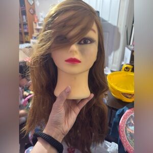Mannequin Head Thick Hair